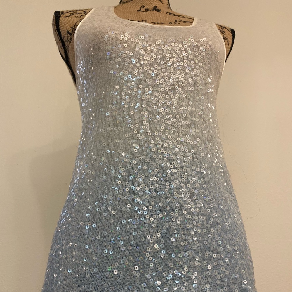 YFB  Sequined Ombré Ocean Blue for Date Night!